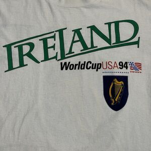 FIFA World Cup USA 94 Ireland T-shirt, 94 UEFA Soccer European, Mens Size Medium